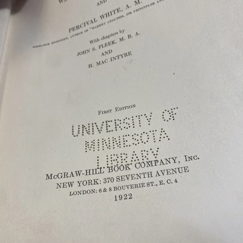 Chain Stores - Their Management and Operation‎ by Walter Hayward 1922 HC Book
